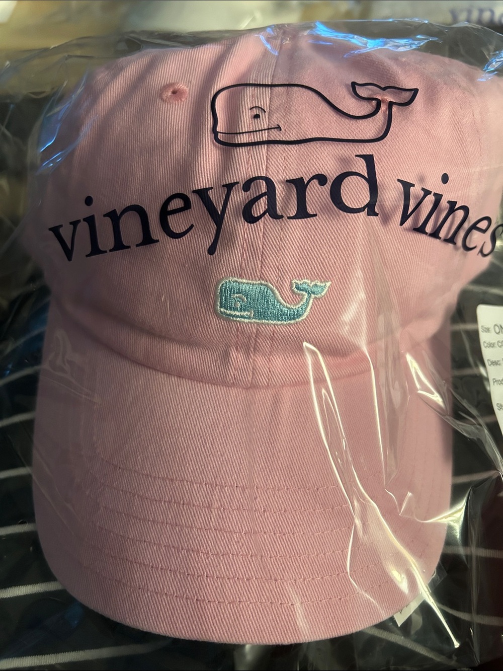 Vineyard Vines Pink Logo Whale Cap